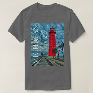 Grand Haven Lighthouse Michigan T Shirt