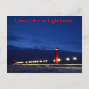 Grand Haven Lighthouse-vykort Vykort