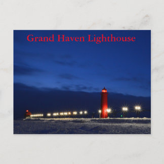 Grand Haven Lighthouse-vykort Vykort