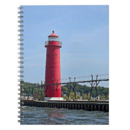 Grand Haven Michigan fyr Anteckningsbok