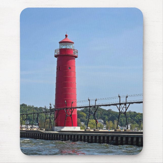 Grand Haven Michigan Lighthouse Musmatta (Framsidan)