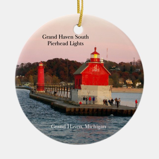 Grand Haven South Pierhead Ljus DS ornament (Framsidan)