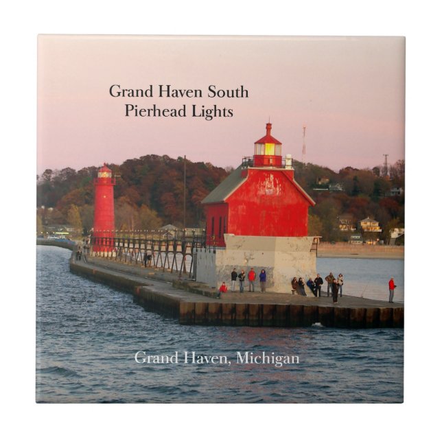 Grand Haven South Pierhead Ljus tile Kakelplatta (Framsidan)
