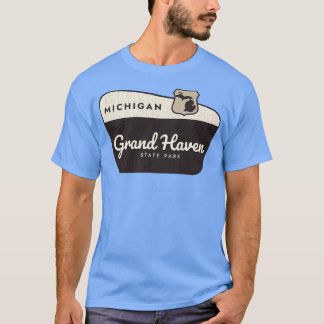 Grand Haven State Park Michigan Välkomstskylt T Shirt