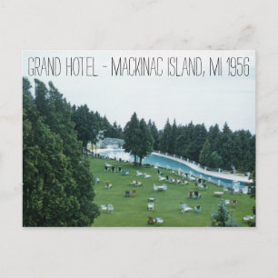 Grand Hotel 1956 Mackinac Island Michigan Vykort