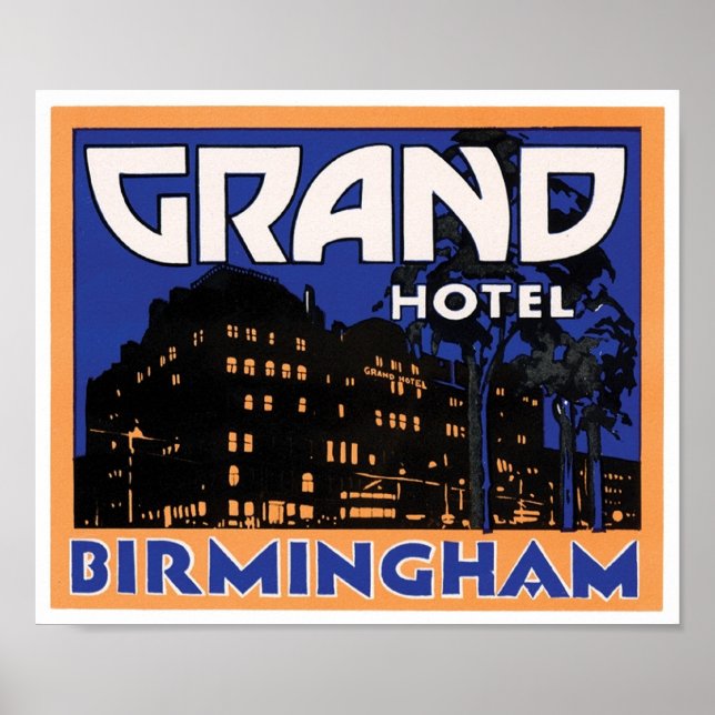 Grand Hotel Birmingham Poster (Framsidan)