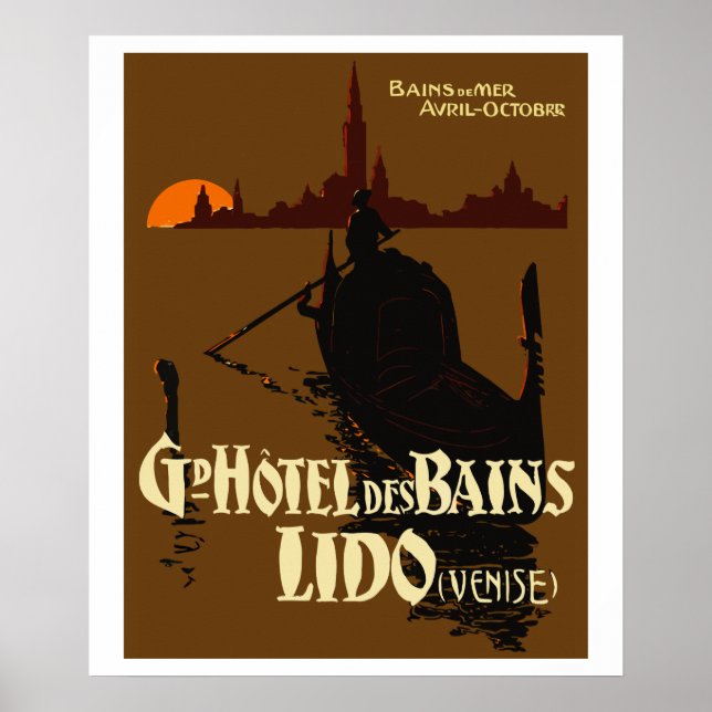 Grand Hotel des Bains (LIDO - Venice) Poster (Framsidan)