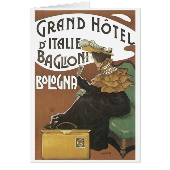 Grand Hotel d'Italie Baglioni Bologna Hälsningskort (Framsidan)