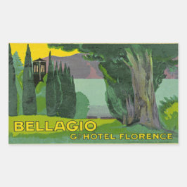 Grand Hotel Florence Rectangular Sticker Rektangulärt Klistermärke