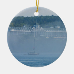 Grand Hotel genom Fog Julgransprydnad Keramik
