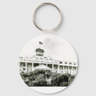 Grand Hotel, Mackinac Island, svart och vitt Nyckelring