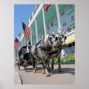 Grand Hotel - Mackinac-ön Michigan Poster