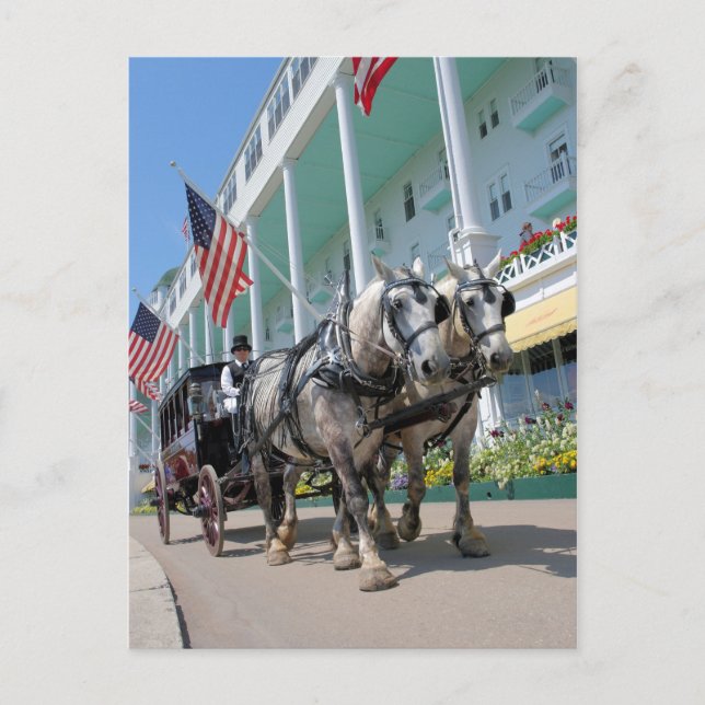 Grand Hotel - Mackinac-ön Michigan Vykort (Framsida)
