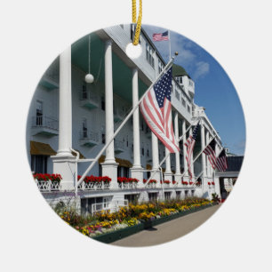 Grand Hotel på Mackinac Island, Michigan Julgransprydnad Keramik