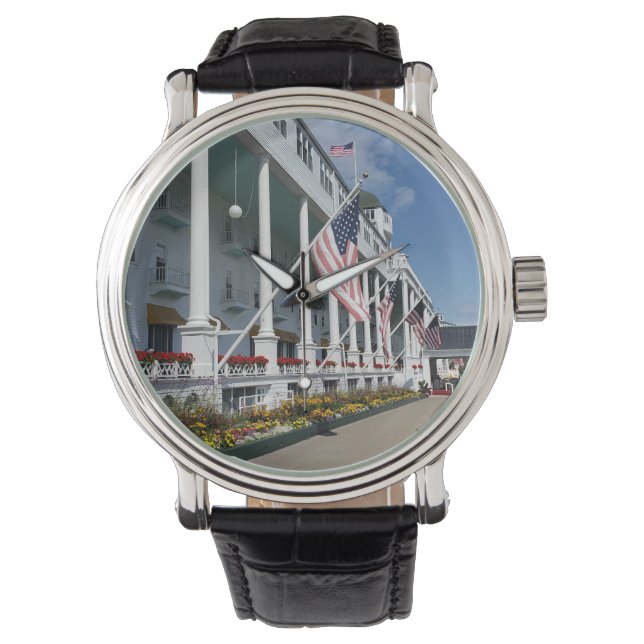 Grand Hotel på Mackinac-ön Michigan Armbandsur (Framsida)