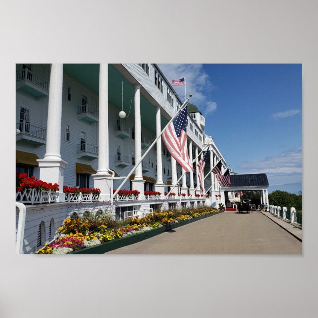 Grand Hotel på Mackinac-ön Michigan Poster (Framsidan)