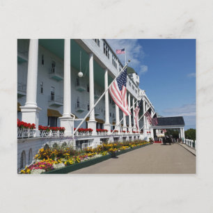 Grand Hotel på Mackinac-ön Michigan Vykort