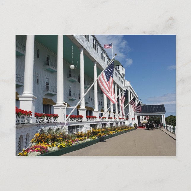Grand Hotel på Mackinac-ön Michigan Vykort (Framsida)