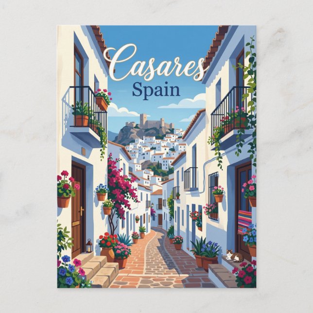 Gränd i Casares, Spanien Spanien Vykort (Framsida)