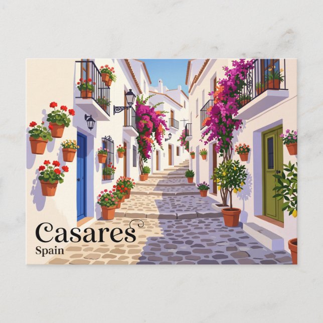 Gränd i Casares Spanien Vykort (Framsida)