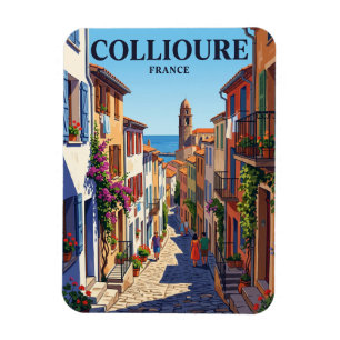 Gränd i Collioure Frankrike Magnet