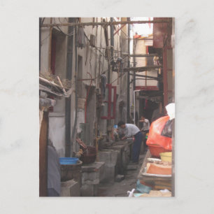 Gränd i den Shanghai vykortet Vykort