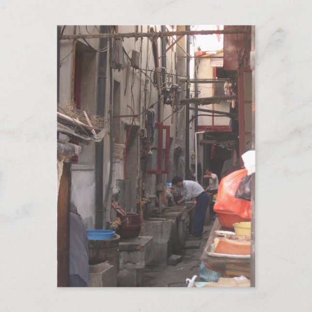 Gränd i den Shanghai vykortet Vykort (Framsida)