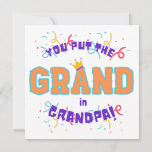Grand in Grandpa Kort