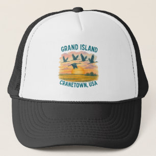 Grand Island Nebraska Cranes   Crantown USA Sunset Keps