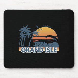 Grand Isle Louisiana Män Kvinnor Semester Sommar Musmatta