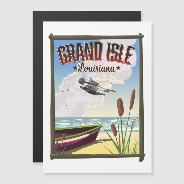 Grand Isle, Louisiana Resaaffisch  (Fram/baksida)