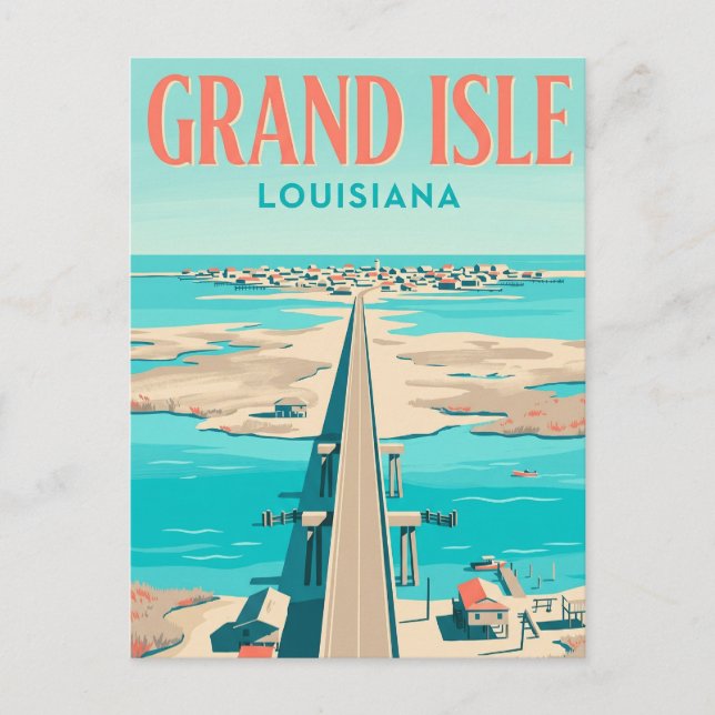 Grand Isle USA Vykort (Framsida)