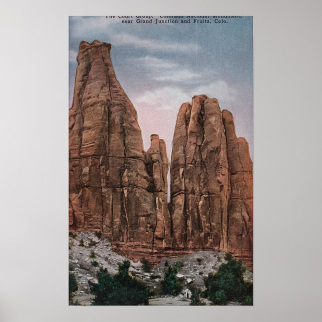 Grand Junction, CO - View of CO National Monumen Poster (Framsidan)