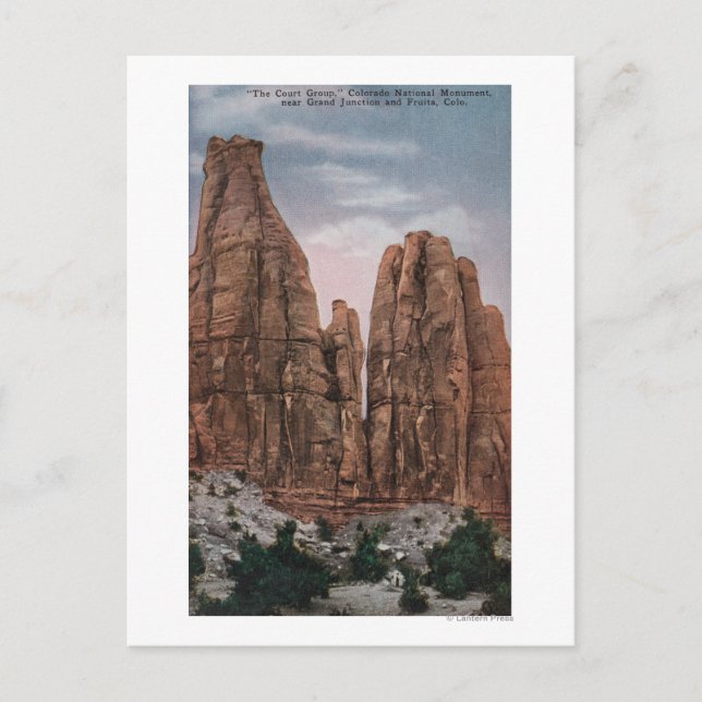 Grand Junction, CO - View of CO National Monument Vykort (Framsida)