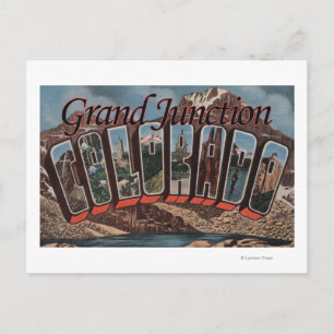 Grand Junction, Colorado - Large Brev Scenes Vykort