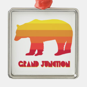 Grand Junction Colorado Regnbågsbjörn Julgransprydnad Metall