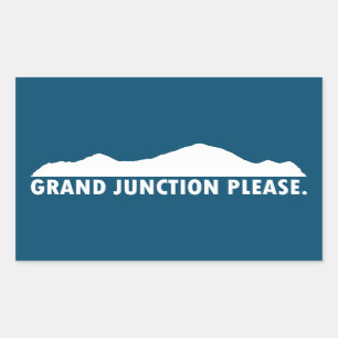 Grand Junction Colorado, tack Rektangulärt Klistermärke