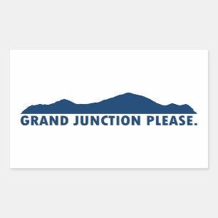 Grand Junction Colorado, tack Rektangulärt Klistermärke