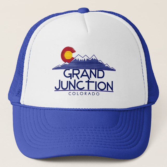 Grand Junction Colorado trä berg mössa Keps (Framsida)