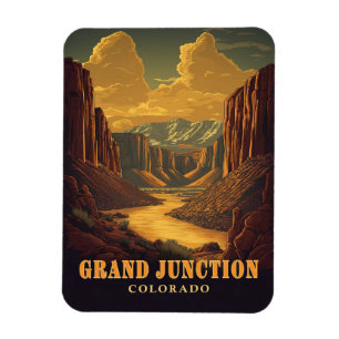 Grand Junction, Colorado Vintage Magnet
