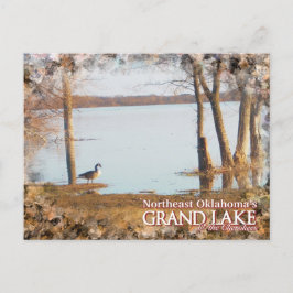 Grand Lake Oklahoma vykort ägret