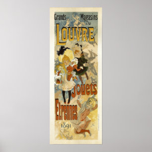Grand Magasin Louvre Jouets Vintage Fransk Ad Poster