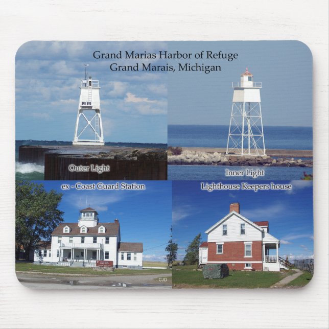 Grand Marais Harbour of Refuge mousepad Musmatta (Framsidan)