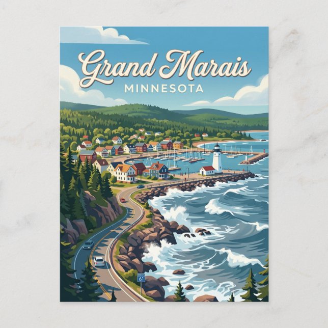 Grand Marais USA Vykort (Framsida)