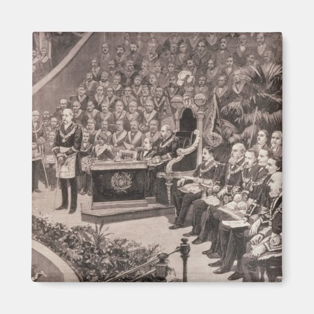 Grand Masonic Gathering i Royalet Albert Magnet (Framsidan)