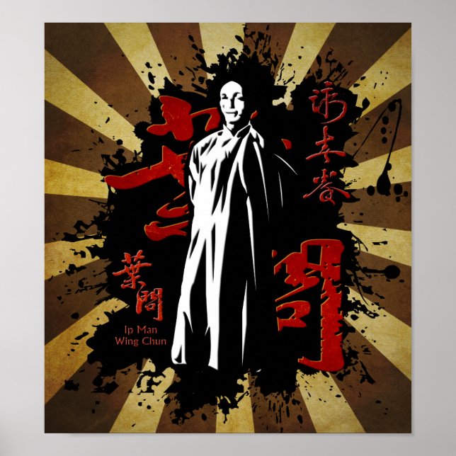 Grand Master Ip Man - Vinge Chun Kung fu Poster (Framsidan)