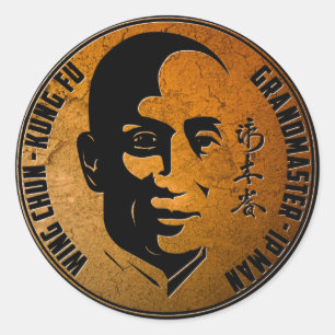 Grand Master Ip Man - Vinge Chun Kung fu Runt Klistermärke