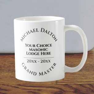 Grand Master Masonic Kaffemugg
