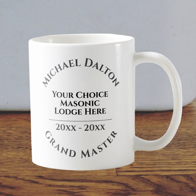 Grand Master Masonic Kaffemugg (Skapare uppladdad)