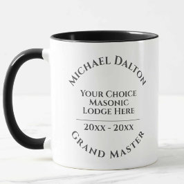Grand Master Masonic Mugg